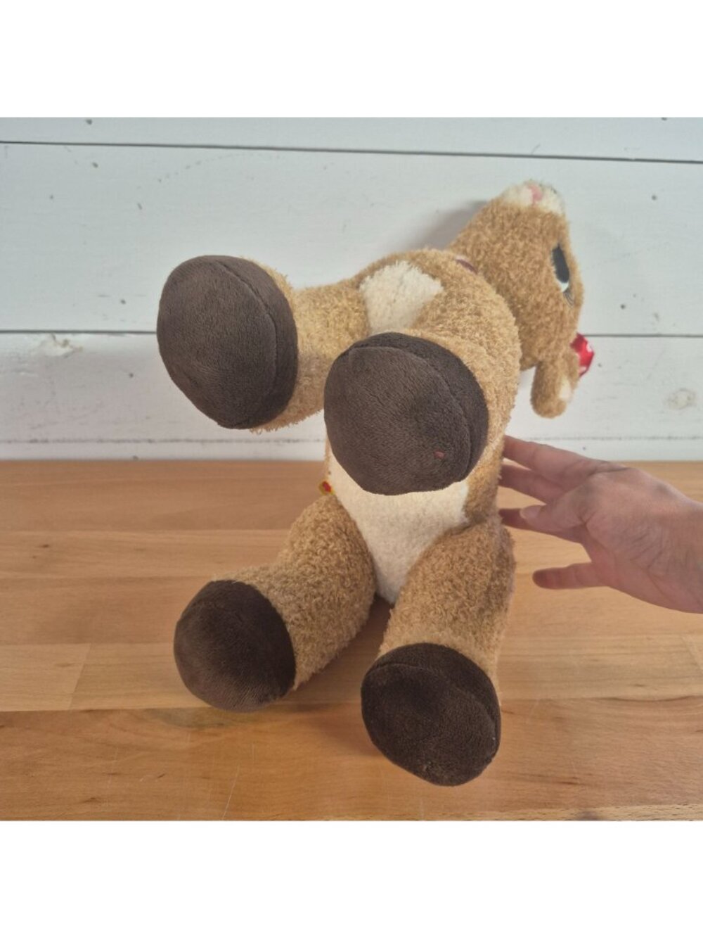 Build-A-Bear Plush Deer With Red Polka Dot Bow & Heart Gem 14" Soft Stuffed Toy - Picture 8 of 8